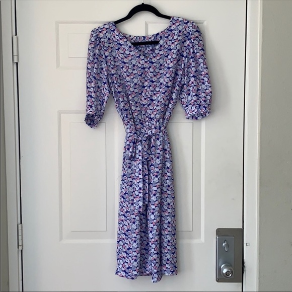 VINTAGE Floral Dress size 3/4 - Picture 2 of 4